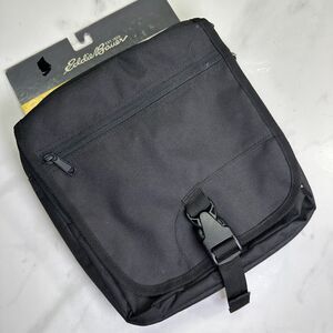 Eddie Bauer Connect Tech Travel Day Bag, Black Multipocket Crossbody Satchel